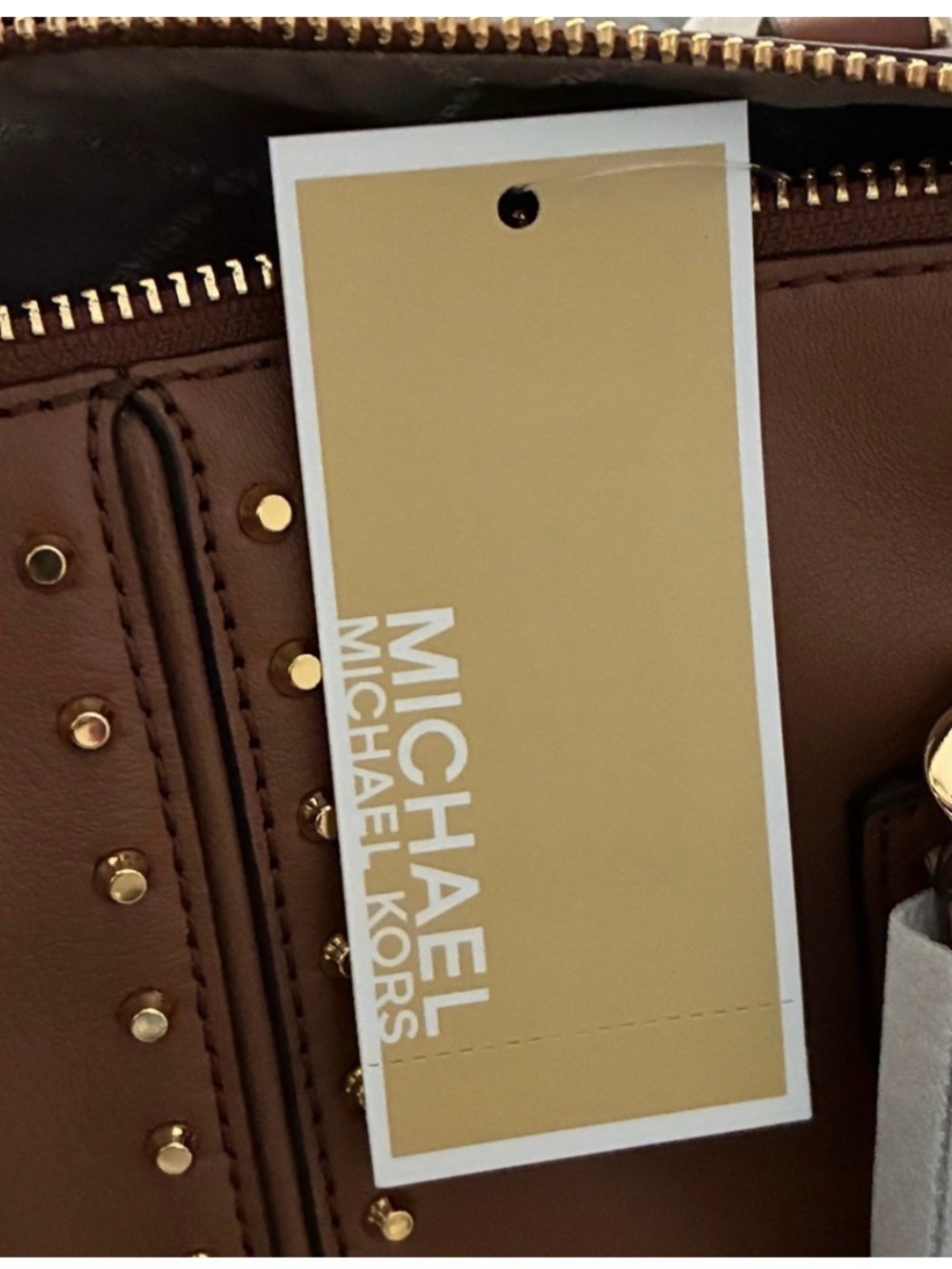 Michael Kors Astor Re-Edition Studded Shoulder Bag - Picture 12 of 16